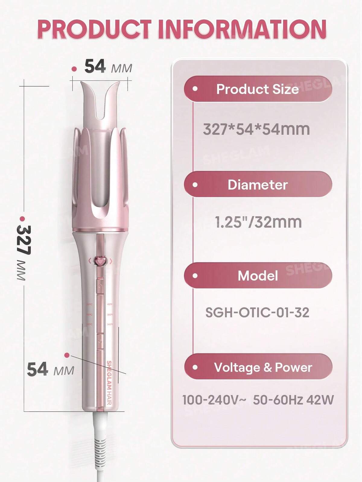SHEGLAM Cupid's Charm One-Touch Instant Hair Curler