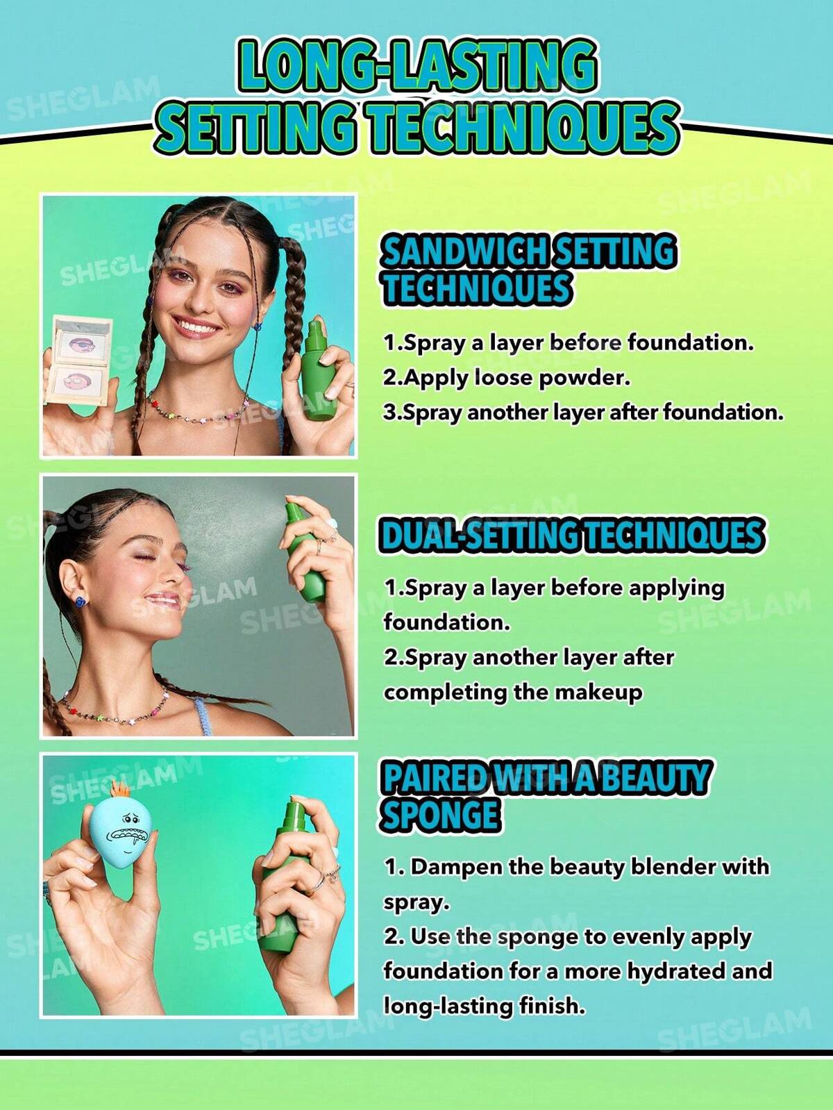 Rick and Morty X SHEGLAM Pickle Rick fixer Spray