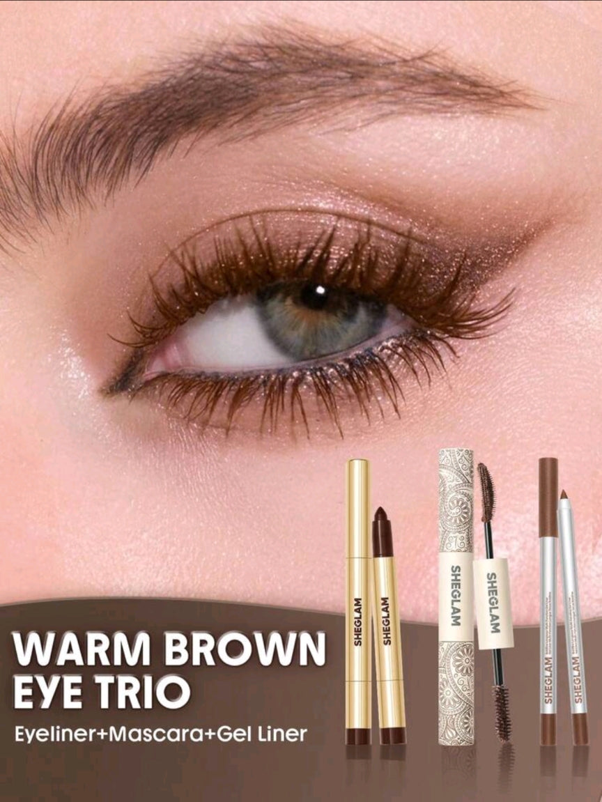 SHEGLAM Brown eye maxing trio bundle