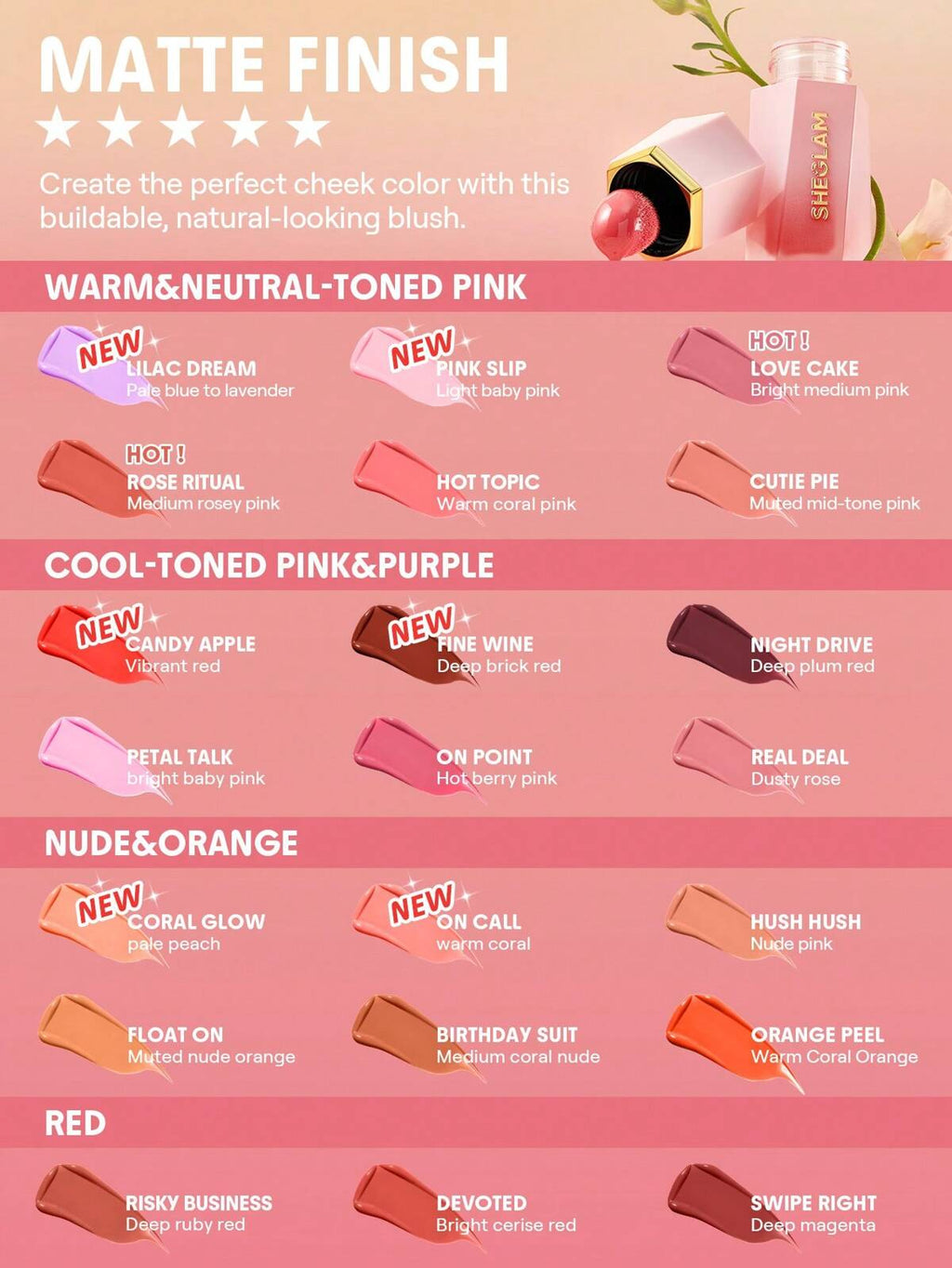 SHEGLAM color bloom liquid blush