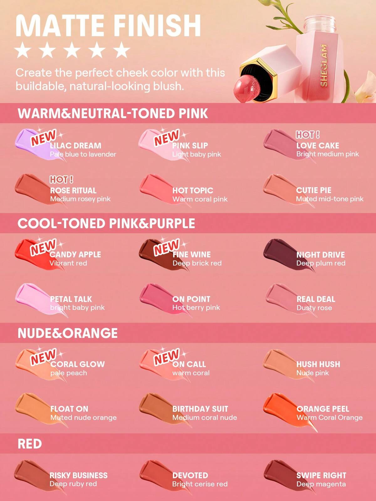 SHEGLAM color bloom liquid blush