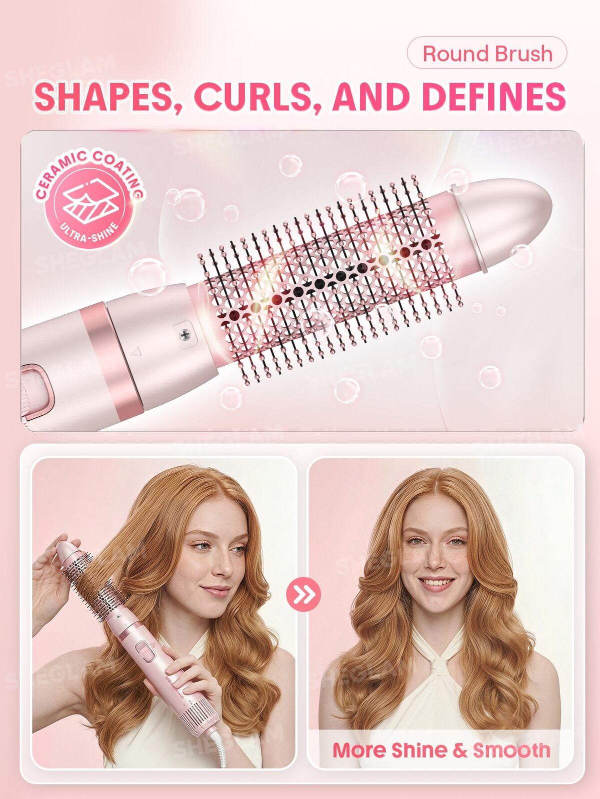 SHEGLAM hair Blowout bliss all in one multi styler. 5 in 1 hair tool