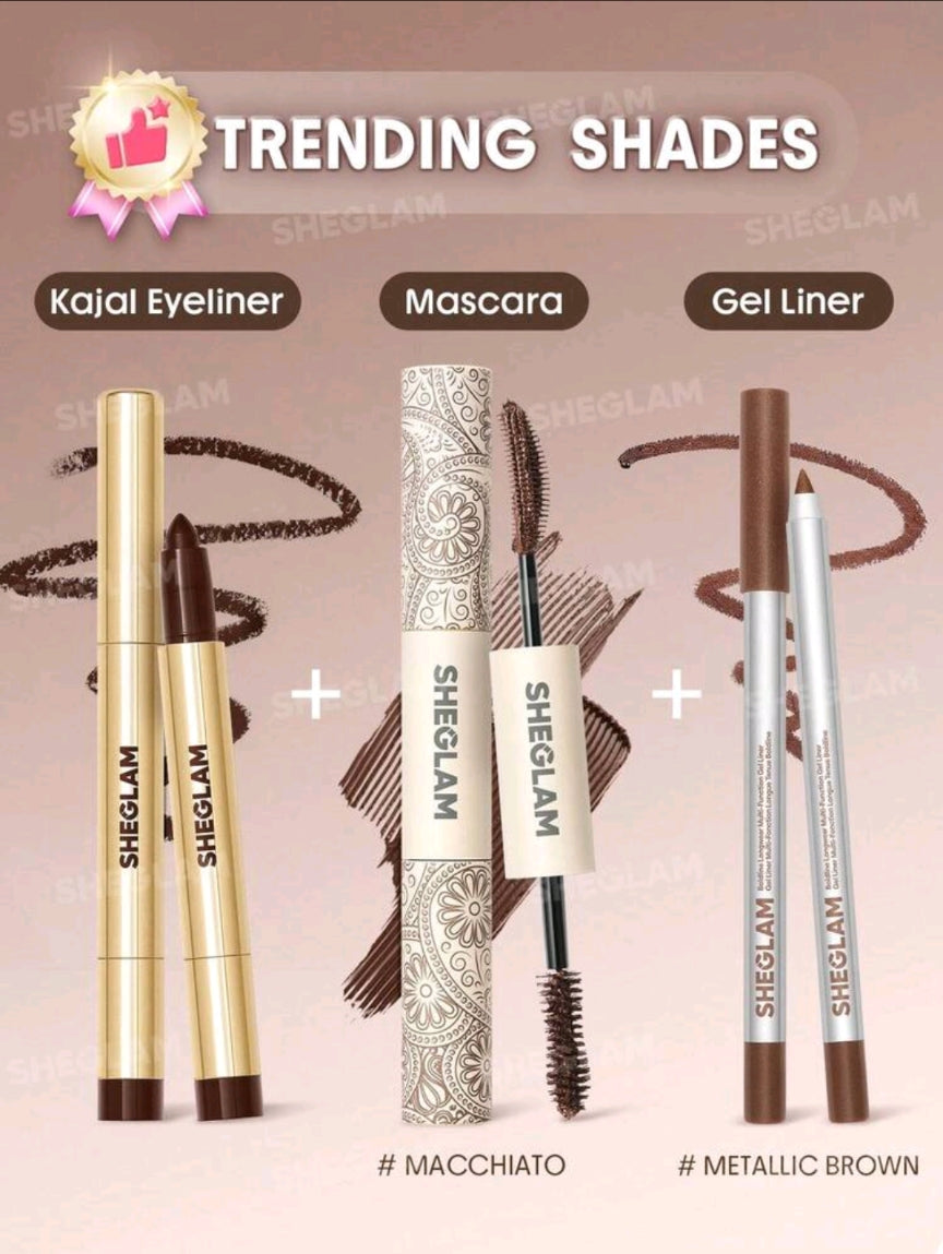 SHEGLAM Brown eye maxing trio bundle