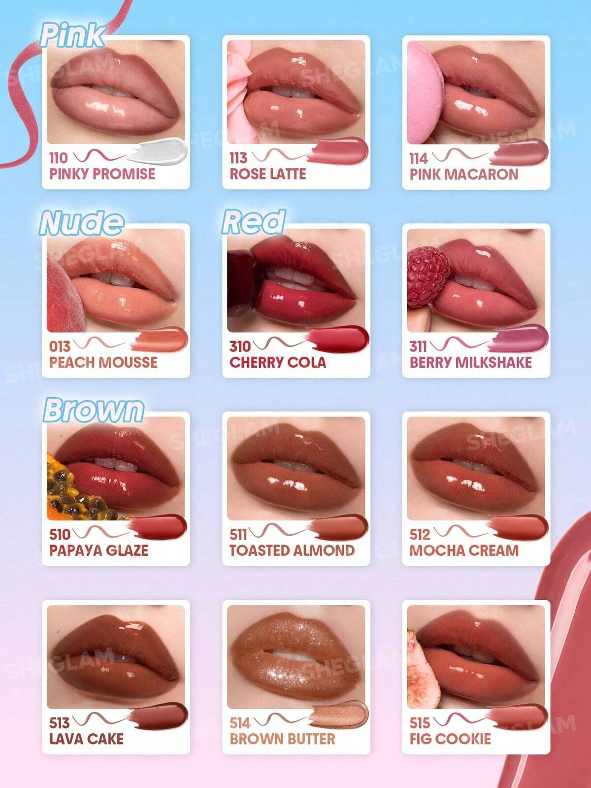 SHEGLAM line to shine peel off lip stain and gloss duo
