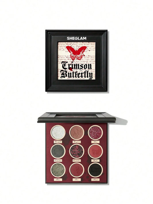 SHEGLAM cursed chrysalis eyeshadow palette - SHEGLAM crimson butterfly eyeshadow palette