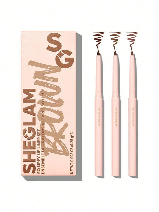 SHEGLAM so lippy lip liner set- espresso kisses (brown)