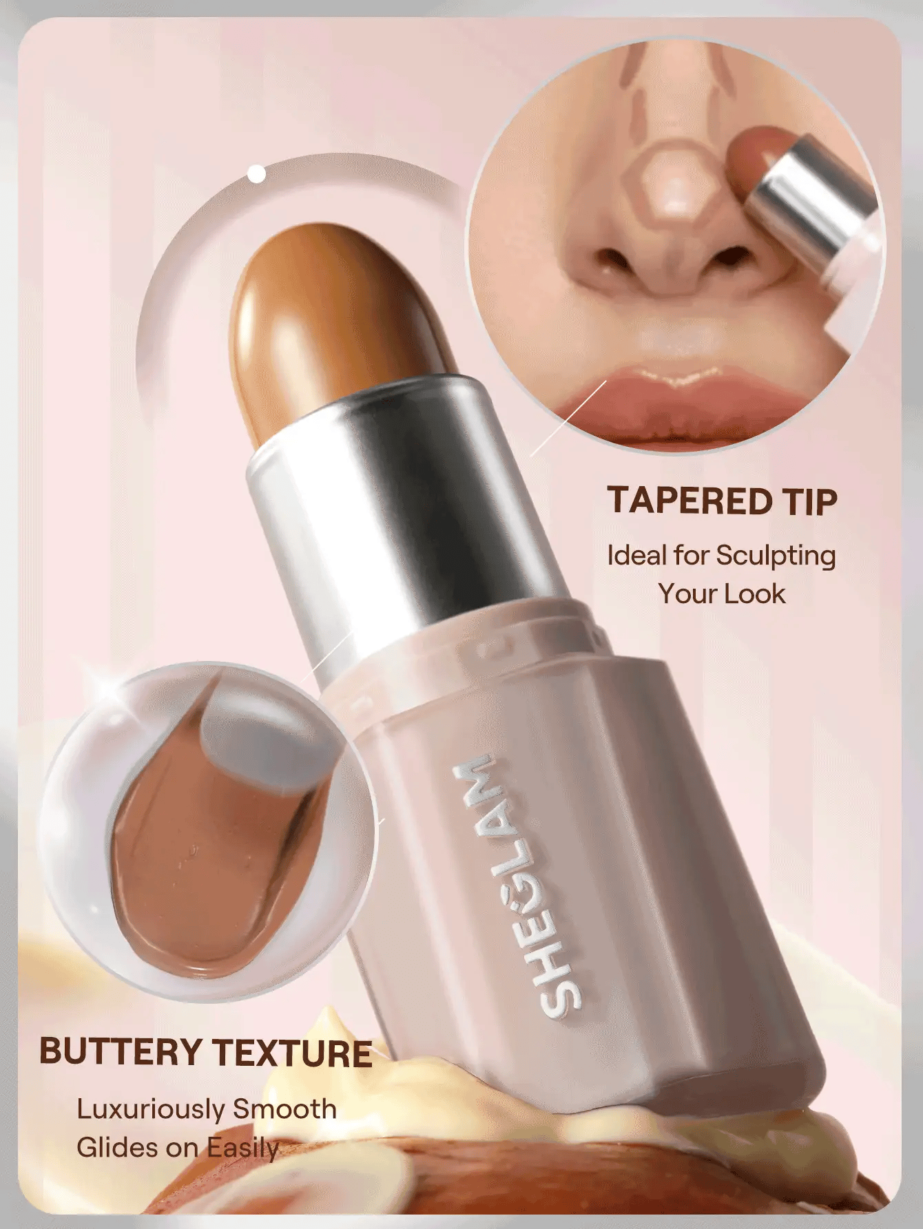 SHEGLAM buttery buff contour and bronzer stick