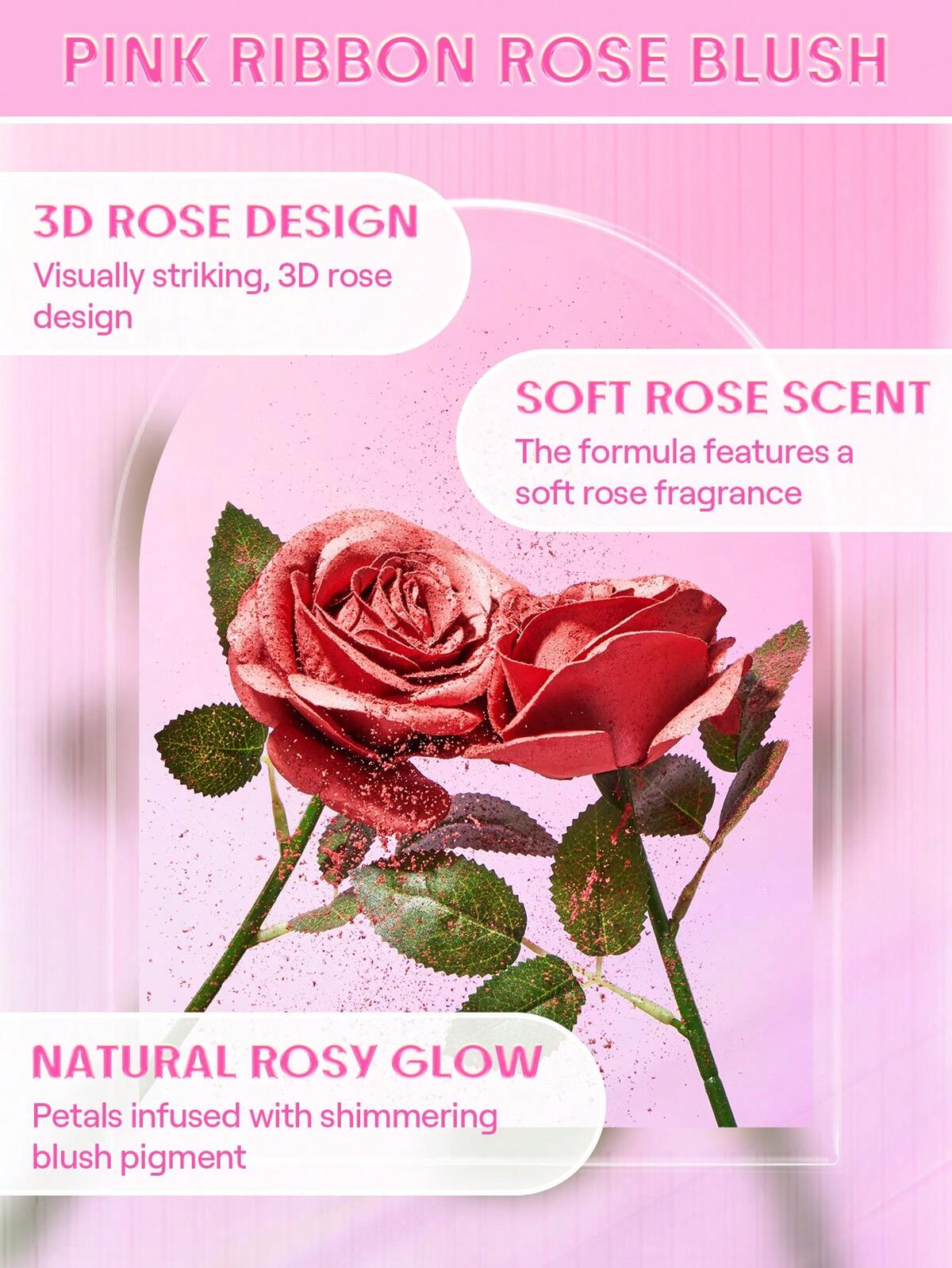 SHEGLAM pink ribbon rose blush