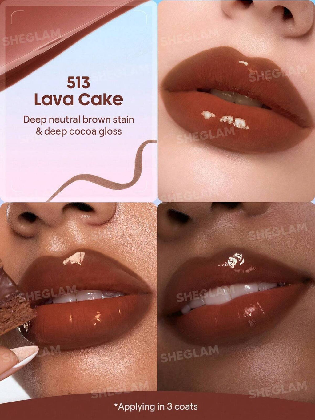 SHEGLAM line to shine peel off lip stain and gloss duo