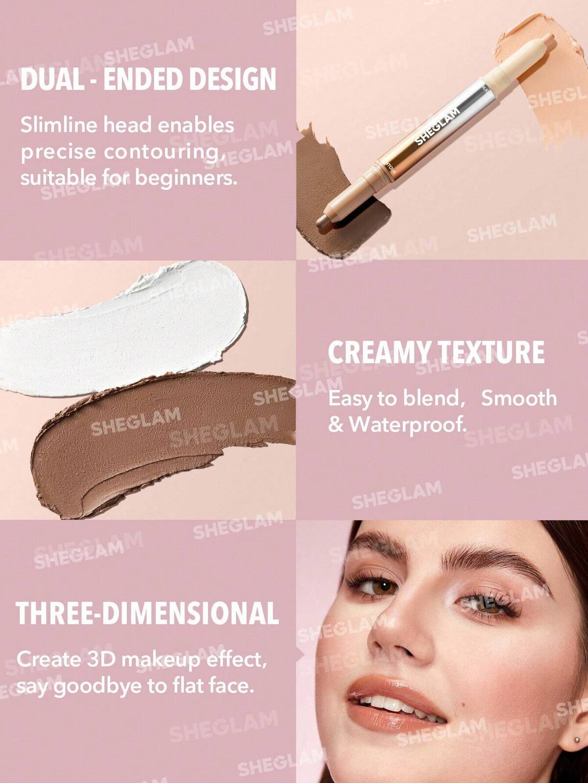 SHEGLAM fine line 2 in 1 nose contour & highlighter pen