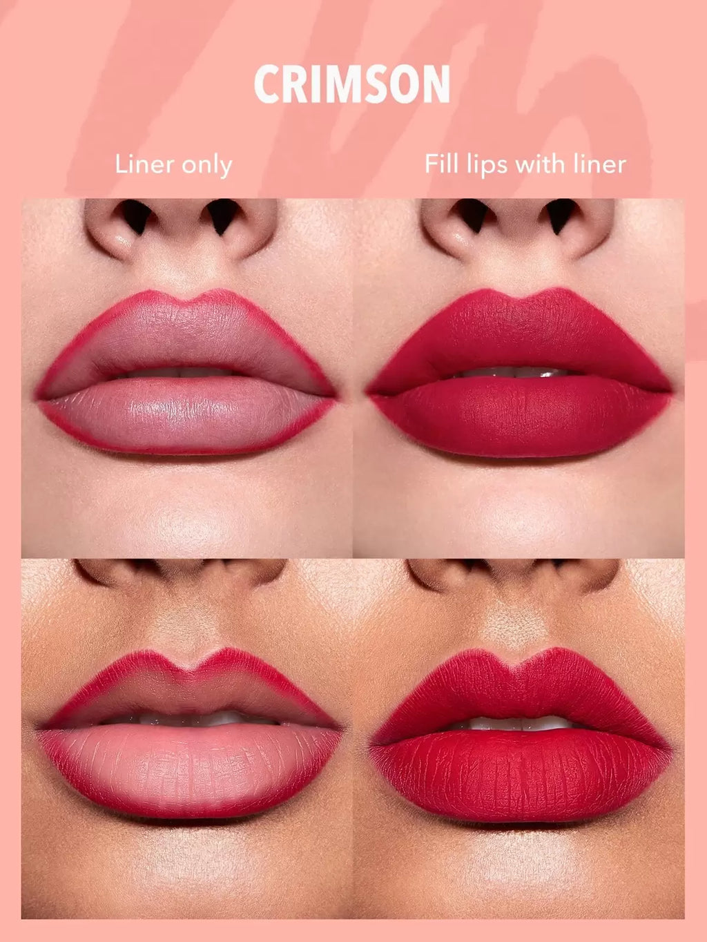 SHEGLAM so lippy lip liner set- rose garden (pink)