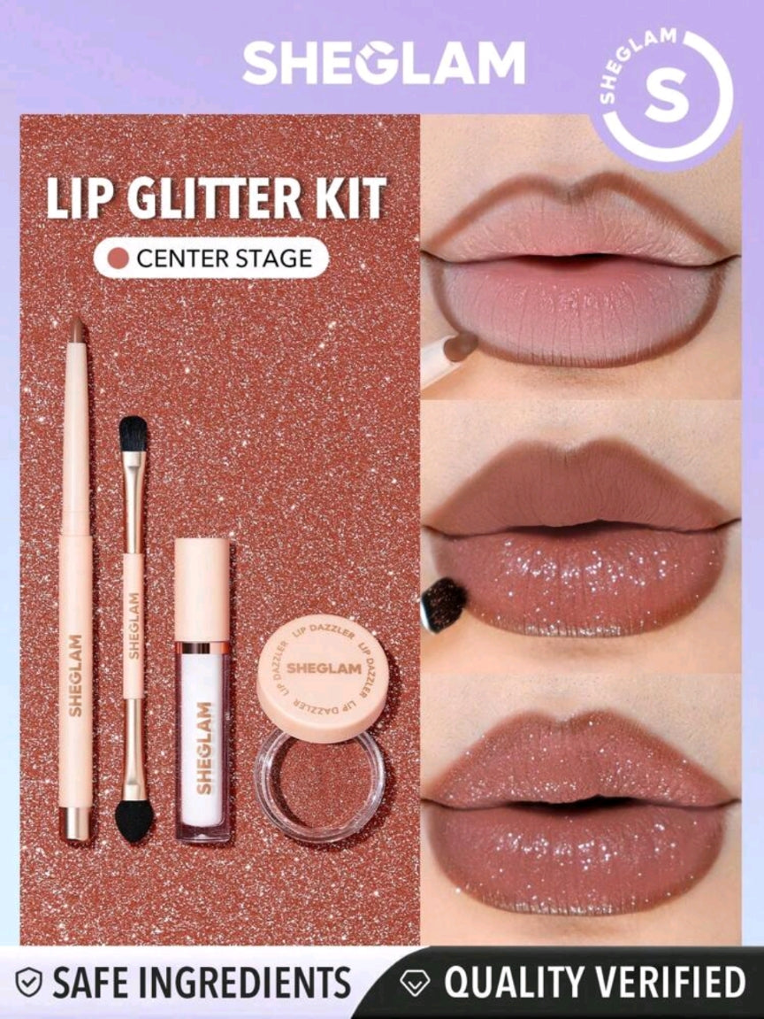 SHEGLAM lip dazzler glitter kit