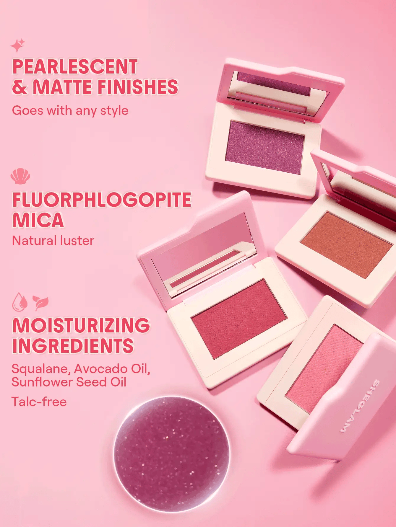 SHEGLAM dream touch blush - powder blush