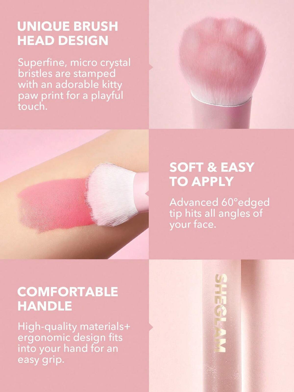SHEGLAM cat paw brush-Color bloom liquid blush brush