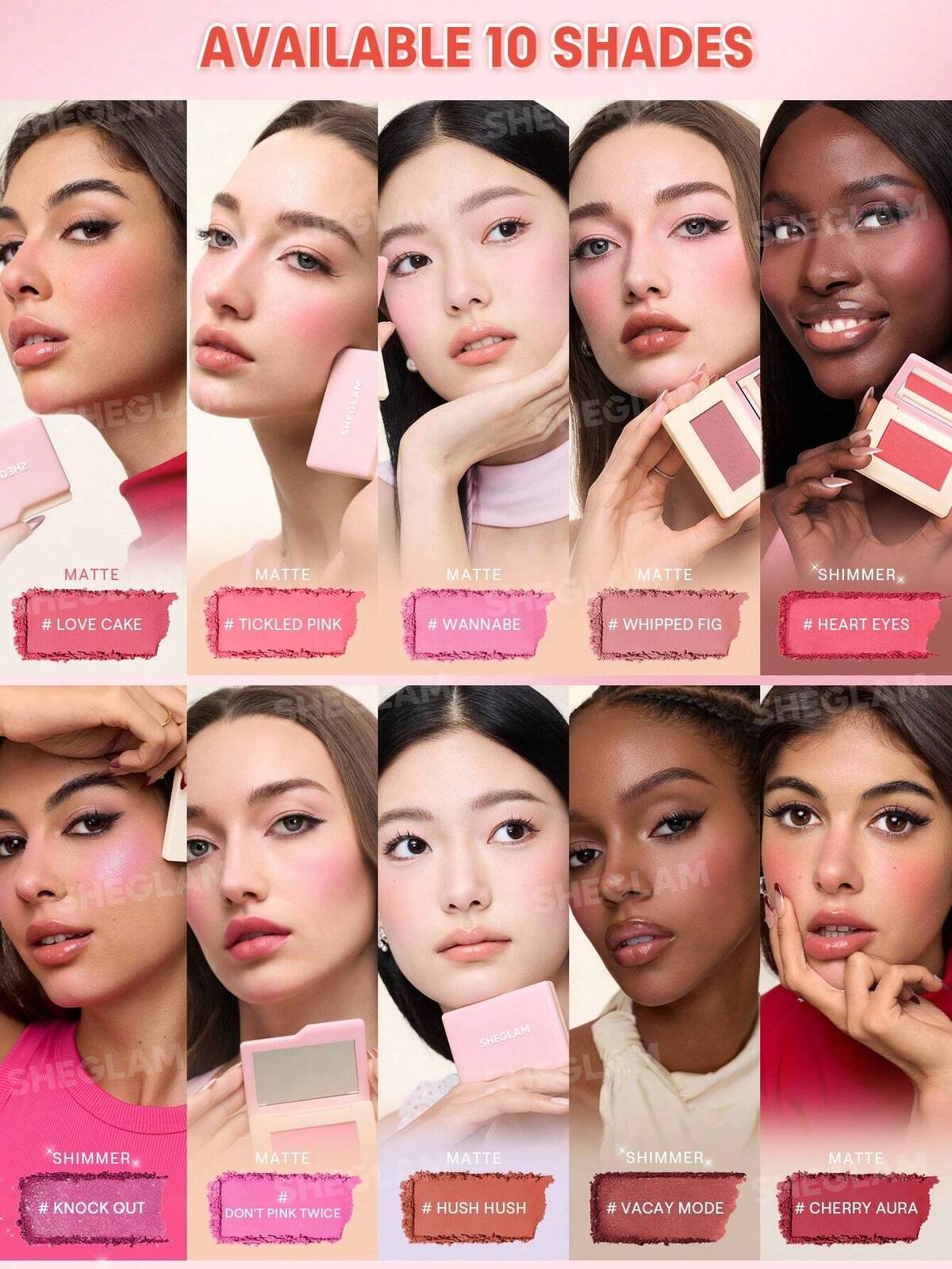 SHEGLAM dream touch blush - powder blush