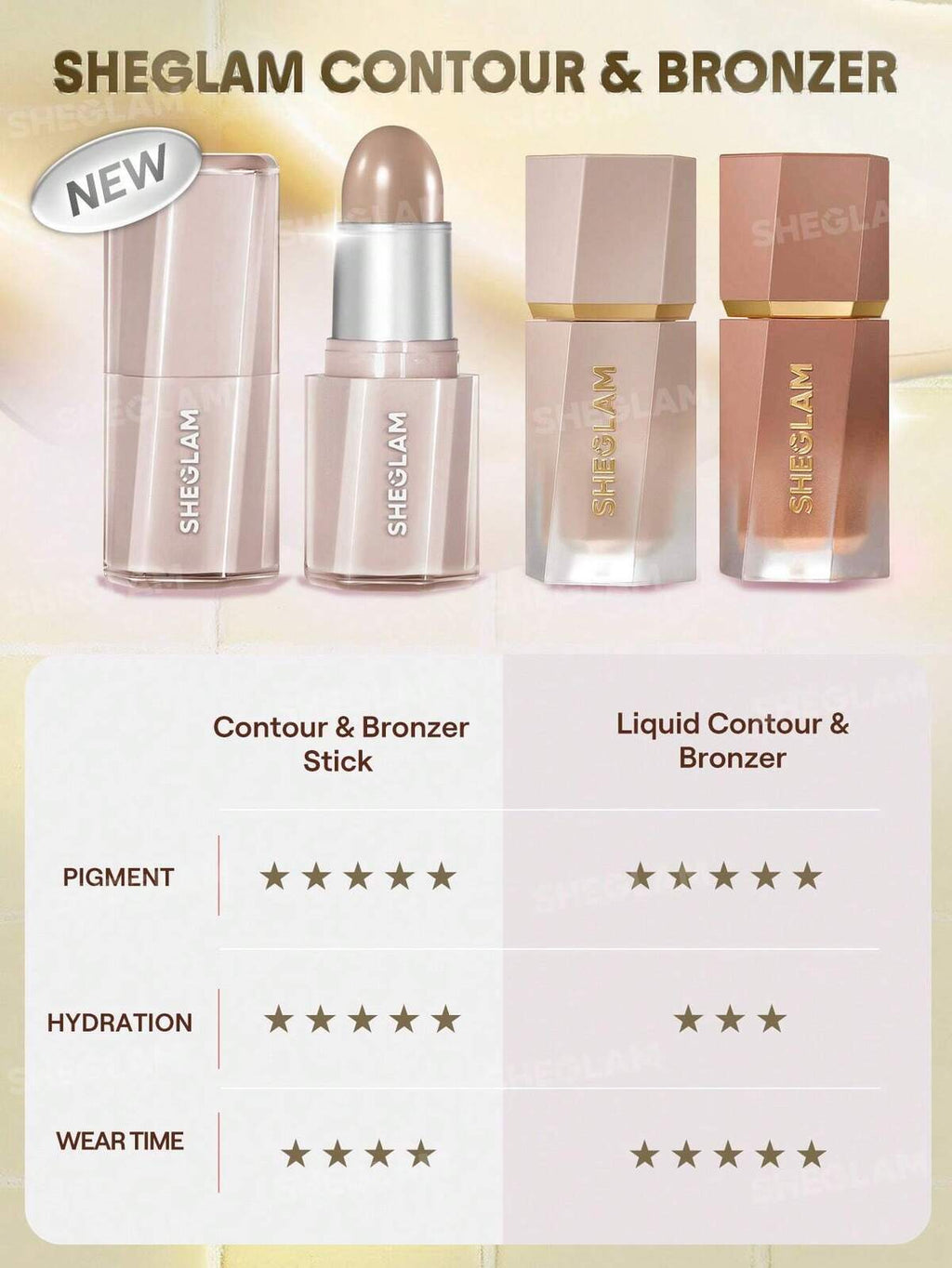 SHEGLAM buttery buff contour and bronzer stick
