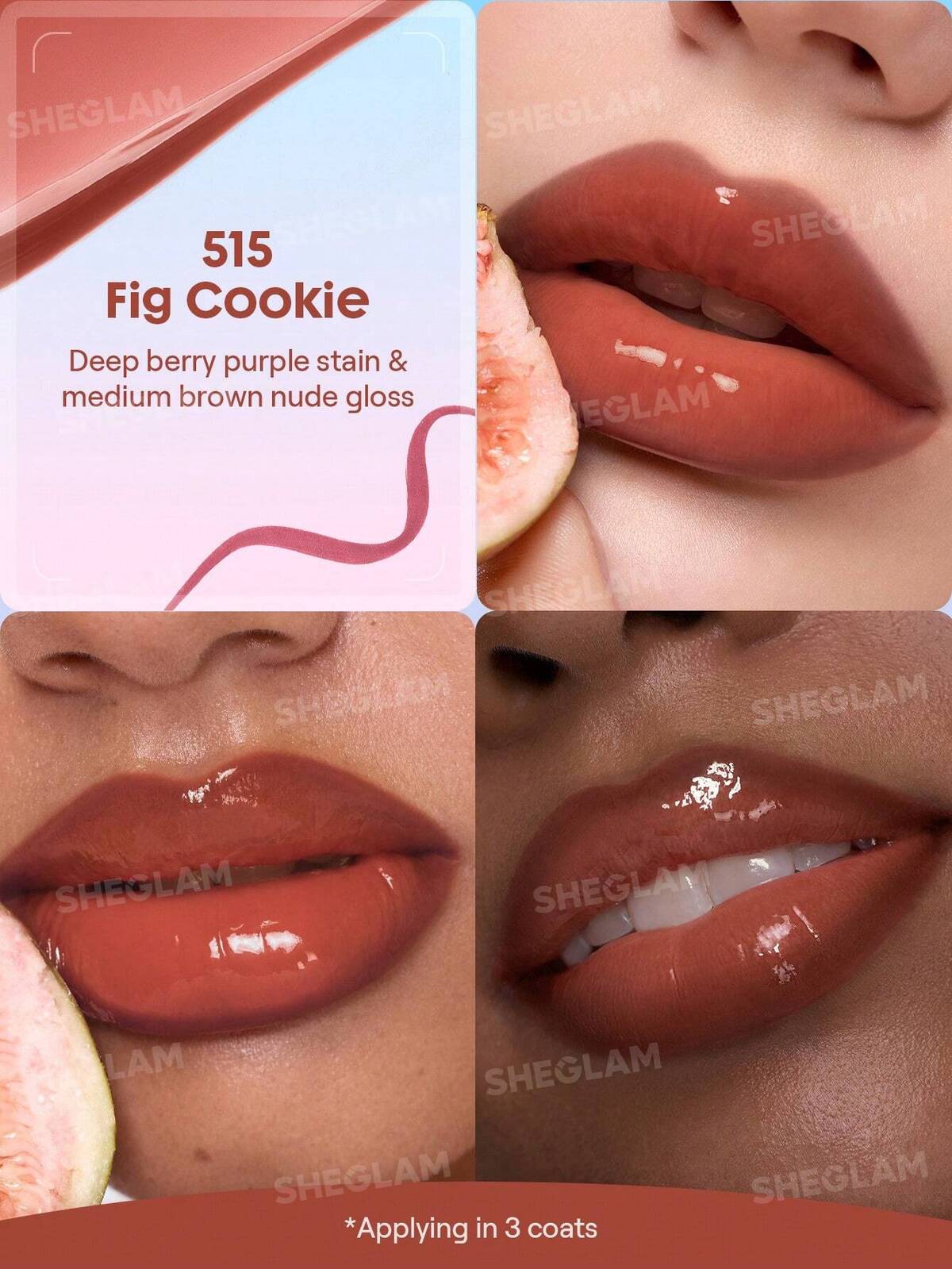 SHEGLAM line to shine peel off lip stain and gloss duo