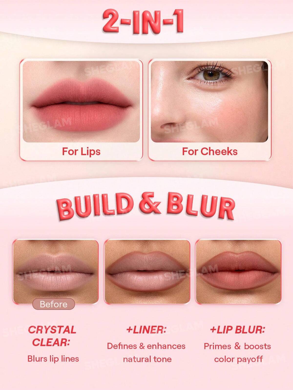 SHEGLAM bounce putty pocket lip pot