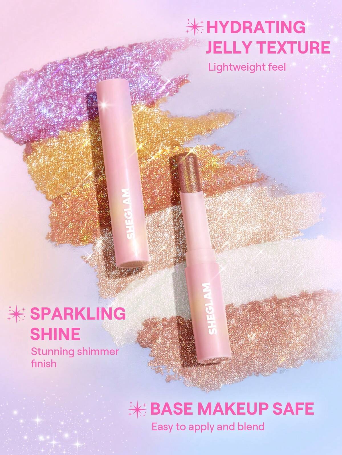 SHEGLAM crystal jelly glaze stick(shimmer stick)