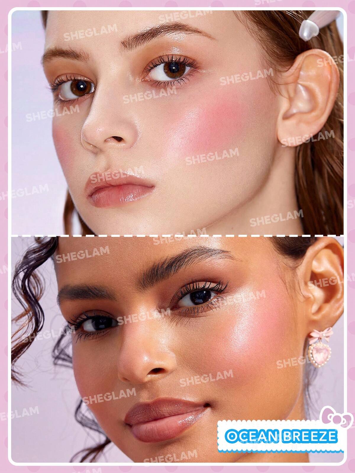 Hello Kitty｜SHEGLAM Coastal Charm Cream Blush ocean breeze