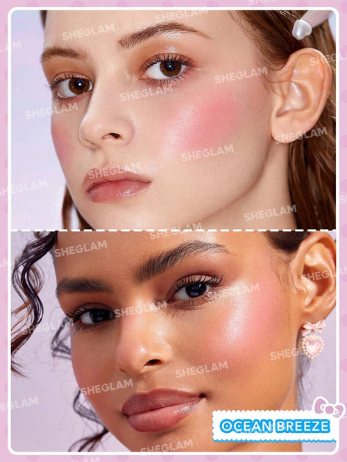 Hello Kitty｜SHEGLAM Coastal Charm Cream Blush ocean breeze
