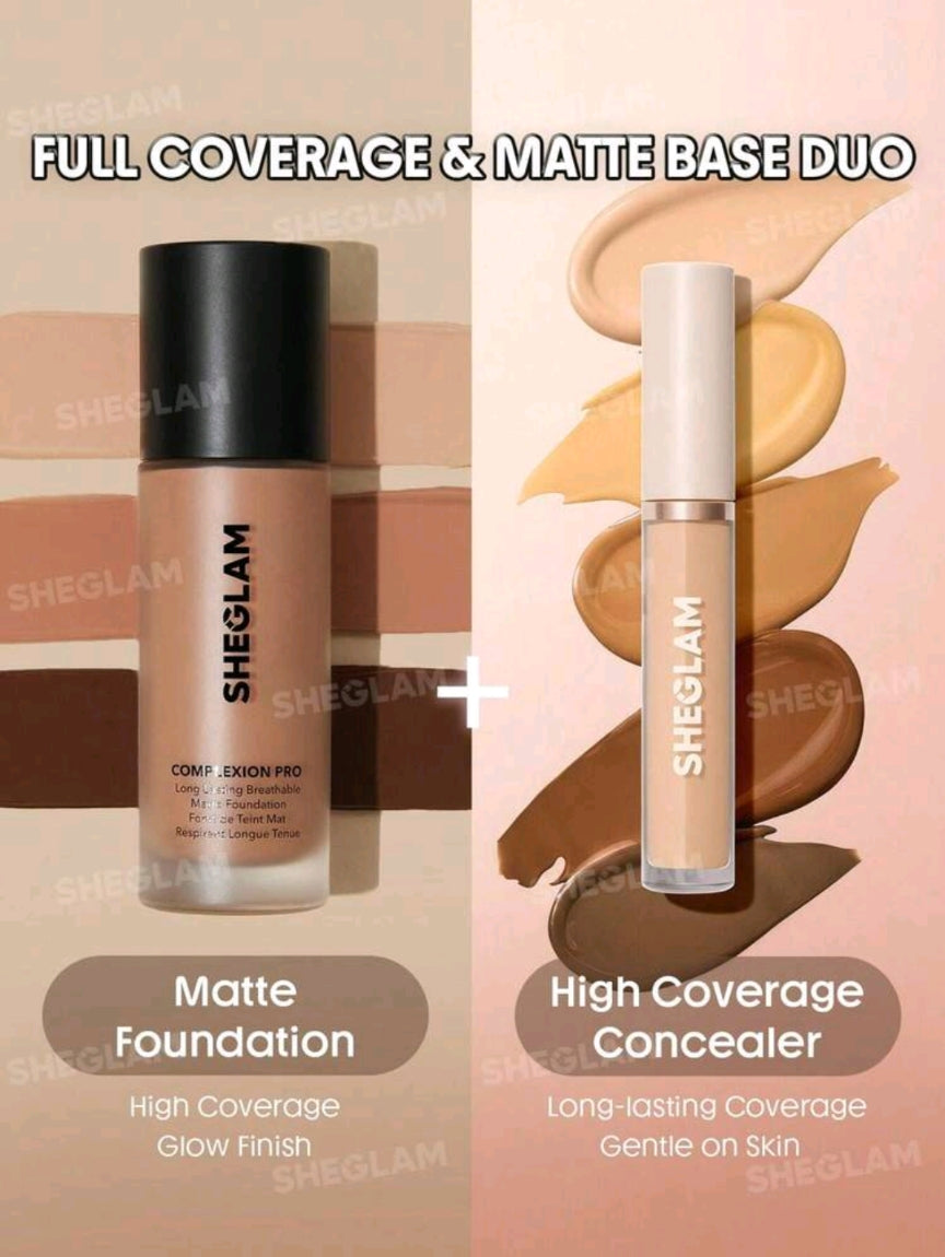 SHEGLAM FOUNDATION+ CONCEALER BUNDLE