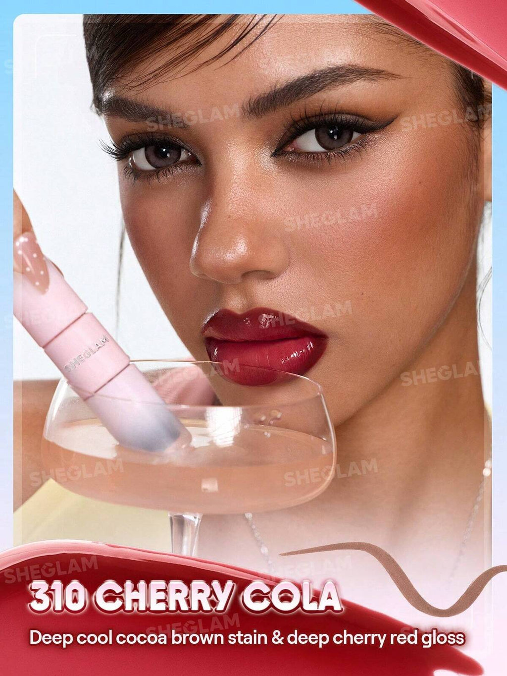 SHEGLAM line to shine peel off lip stain and gloss duo