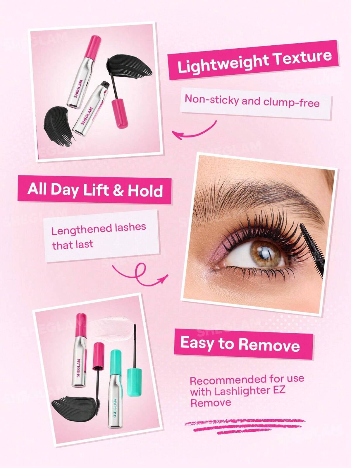 SHEGLAM lash lighter up and out mascara
