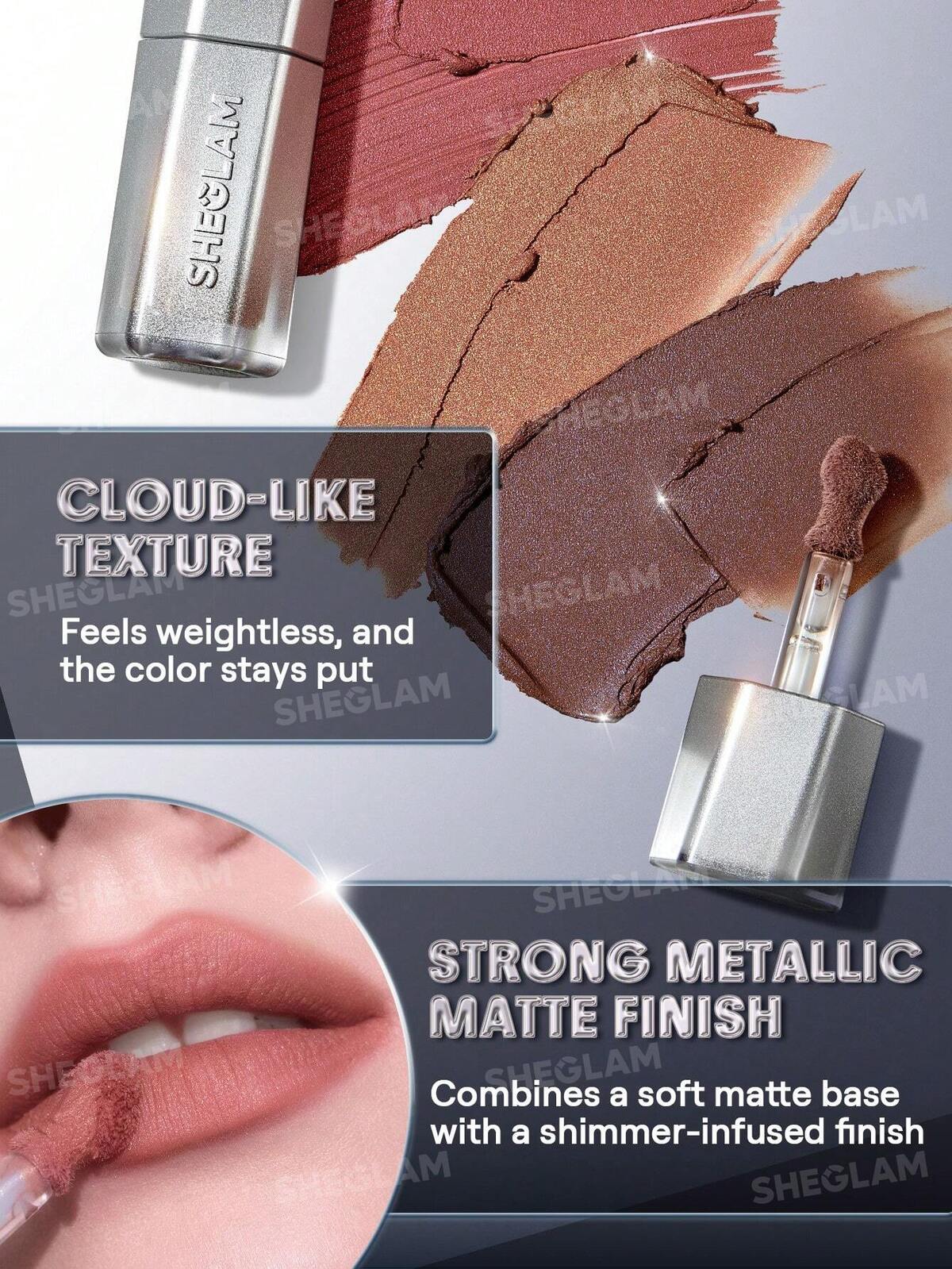 SHEGLAM glitter whip liquid lipstick - matte liquid glitter lipstick