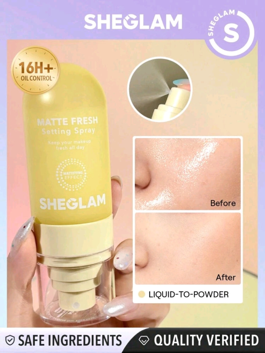 SHEGLAM matte fresh setting spray