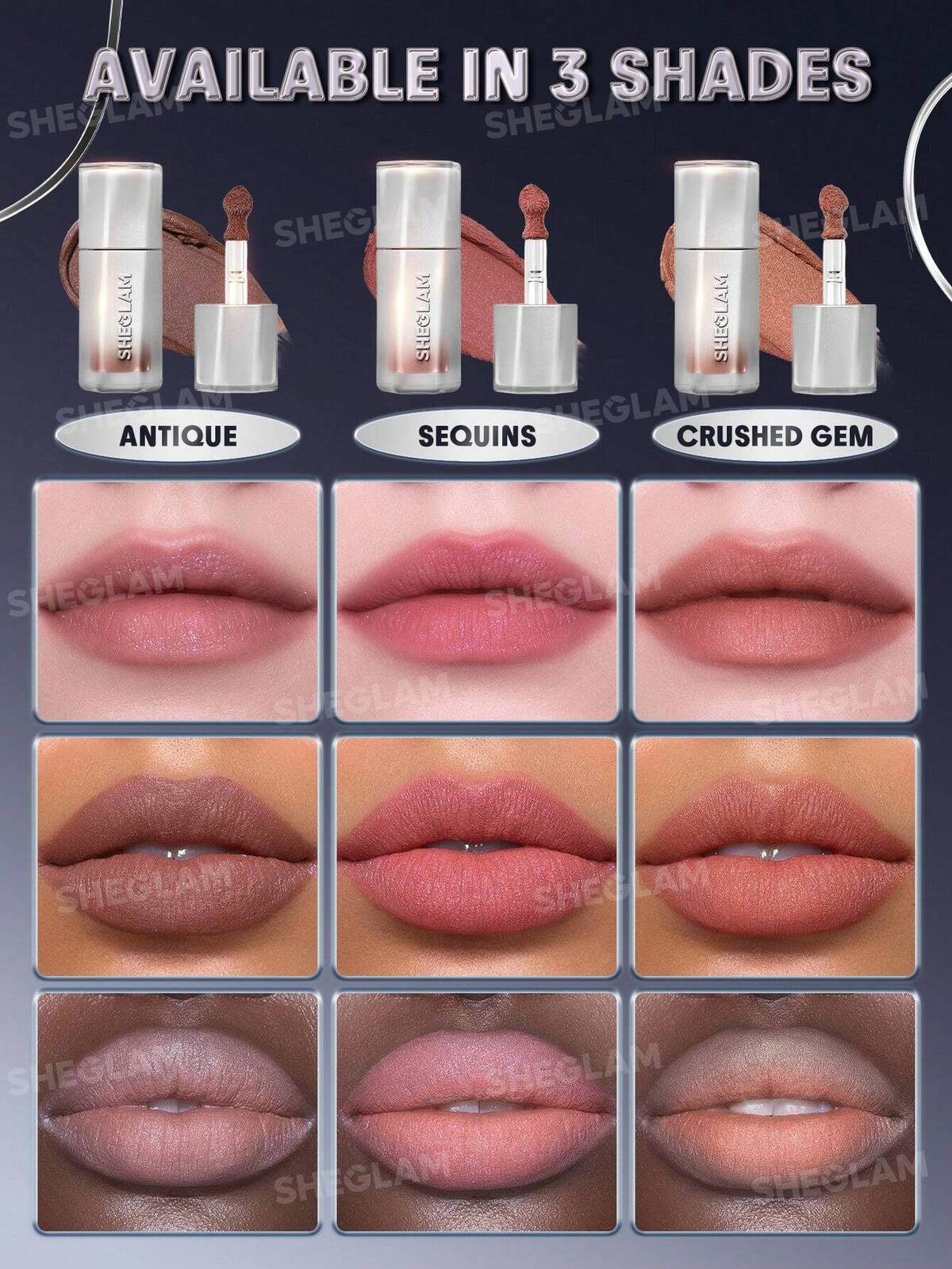 SHEGLAM glitter whip liquid lipstick - matte liquid glitter lipstick