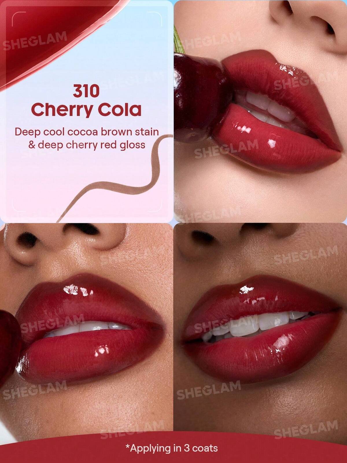 SHEGLAM line to shine peel off lip stain and gloss duo