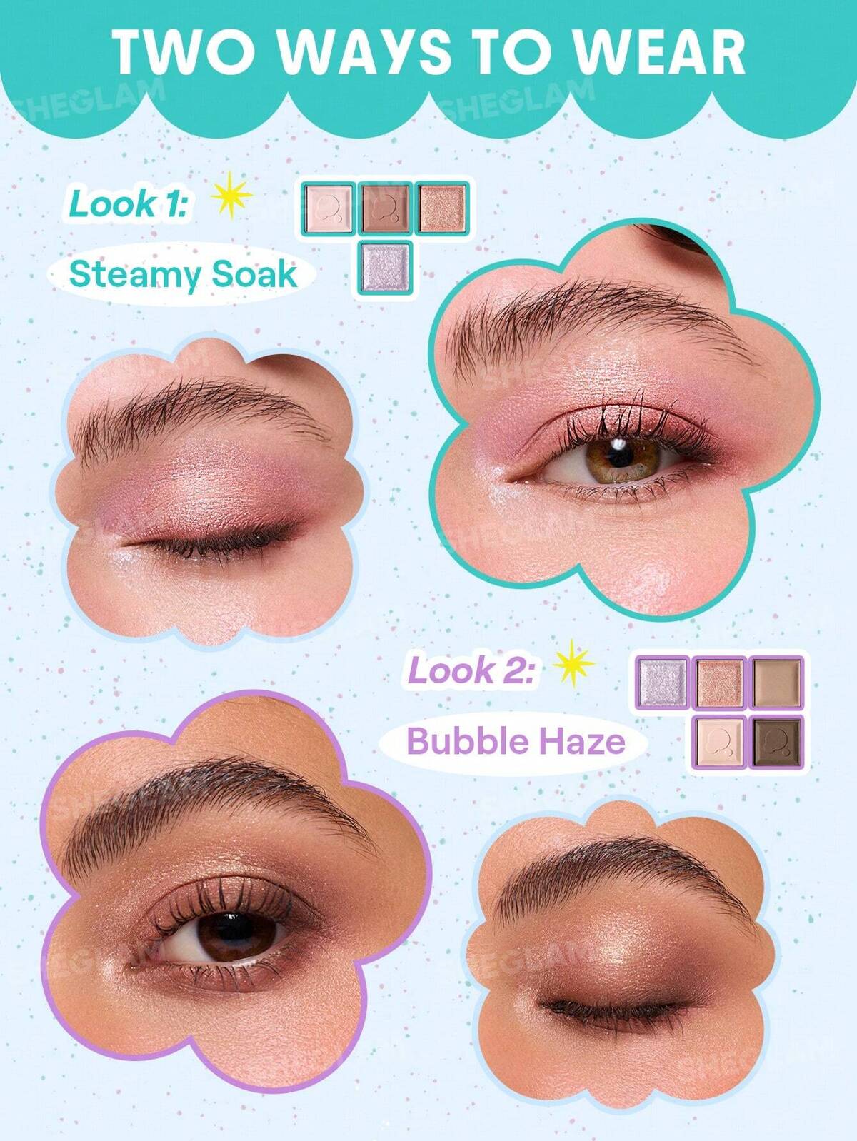 Sparkle splash palette - bubble bath collection