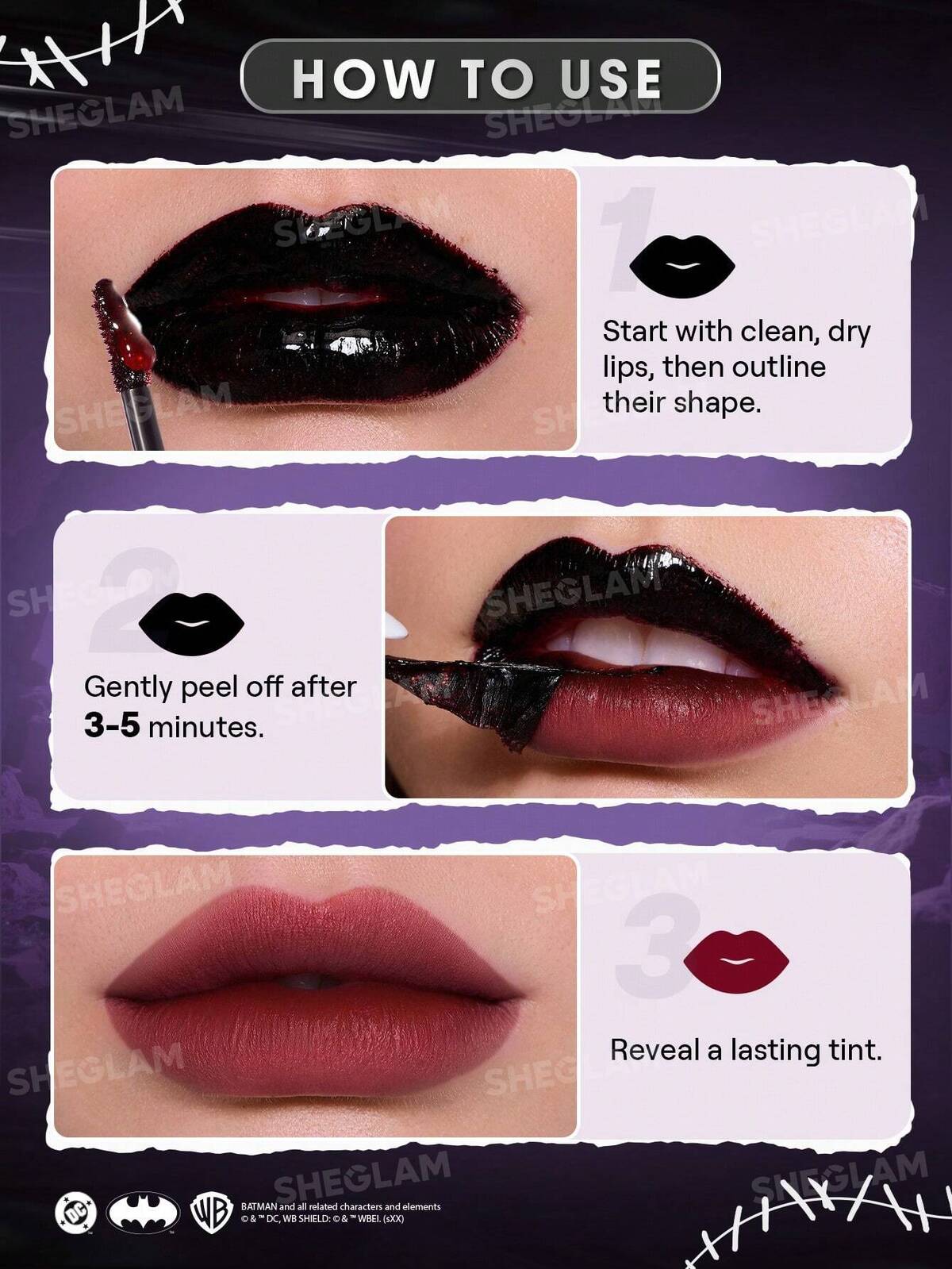 CATWOMAN™ | SHEGLAM I Am Not A Kitten Peel-Off Lip Tint