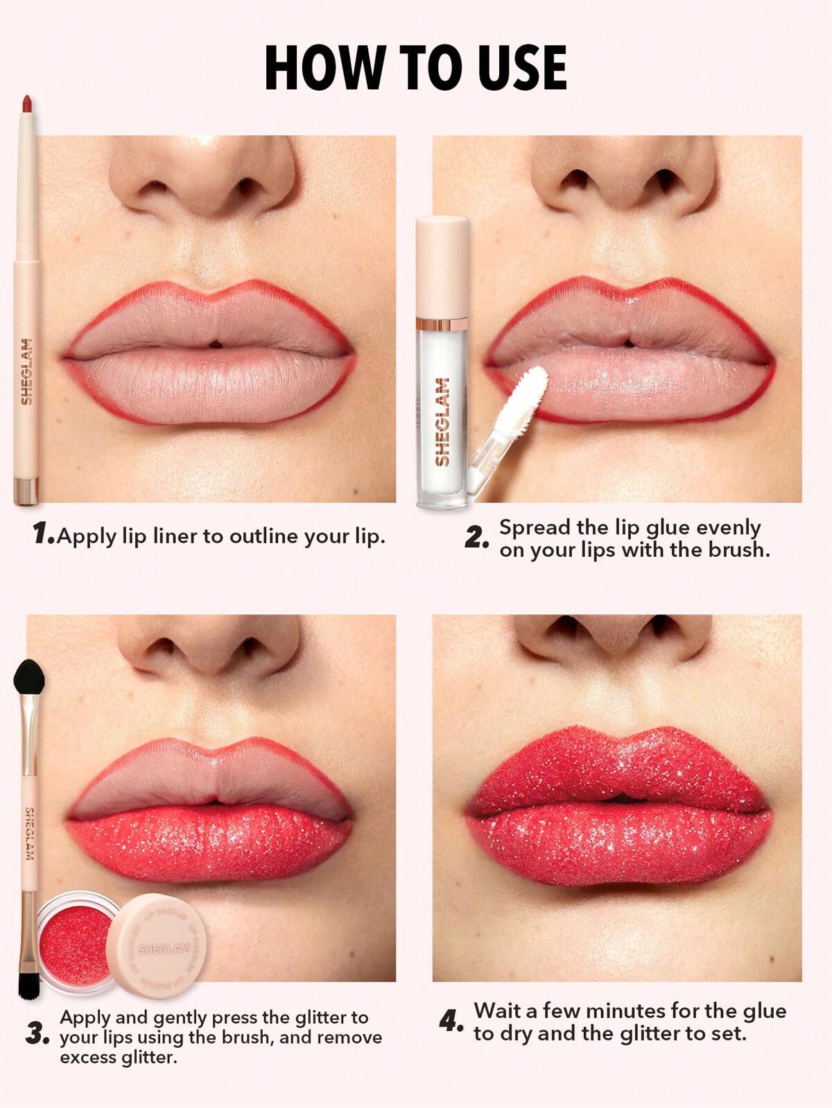 A- SHEGLAM lip dazzler glitter kit