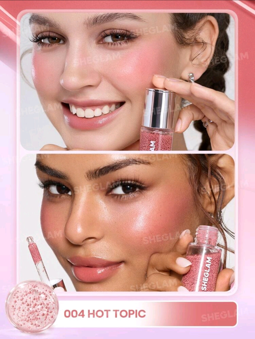 SHEGLAM Bubble Dew Blush Serum skincare infused nourishing liquid blush