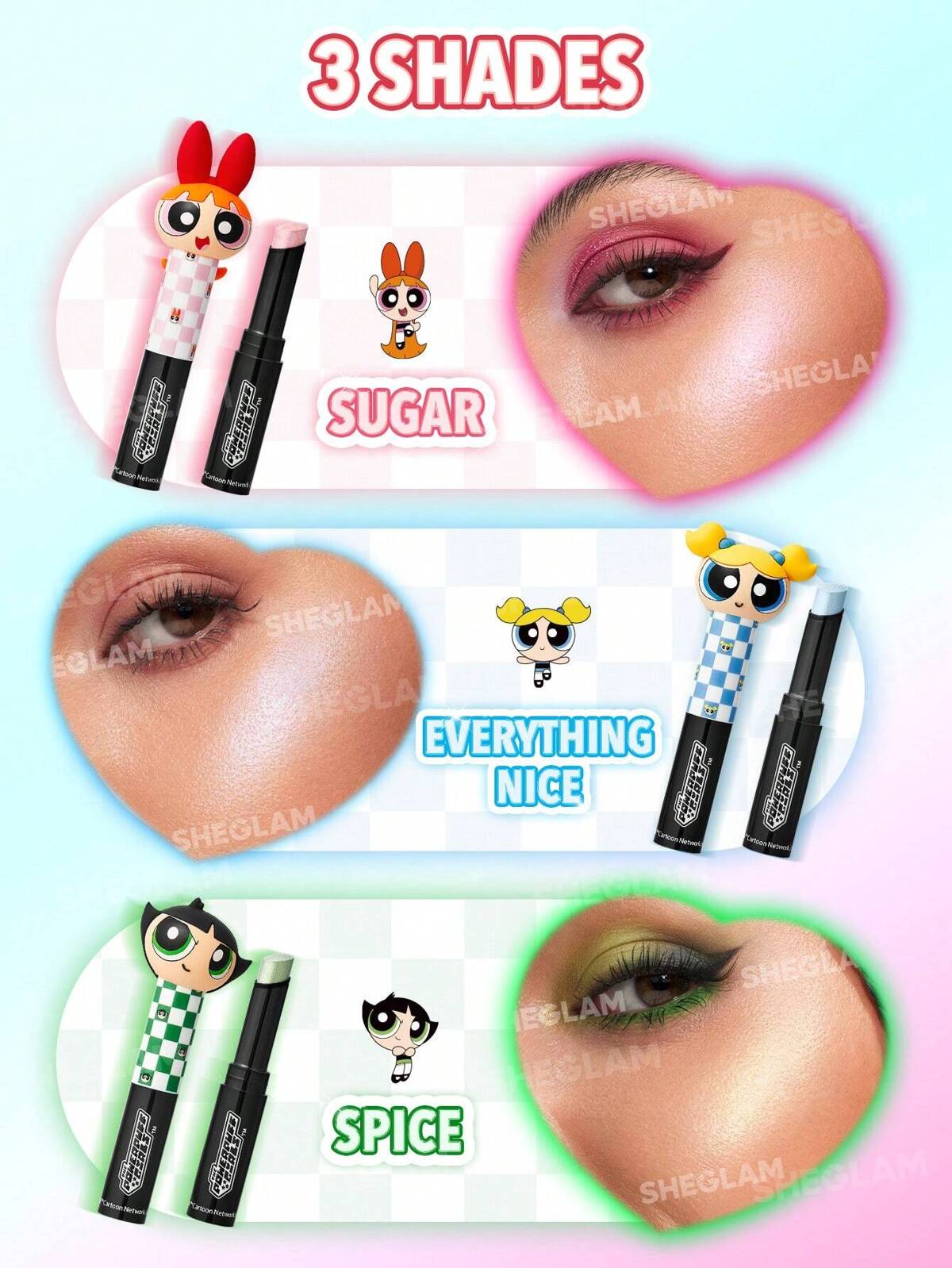 Powerpuff girls x SHEGLAM collection