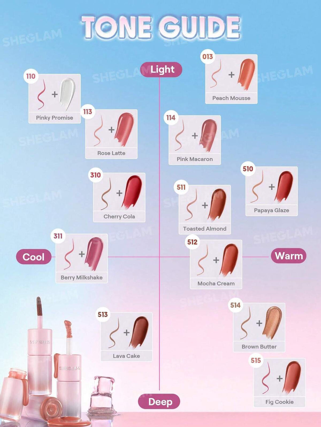 SHEGLAM line to shine peel off lip stain and gloss duo