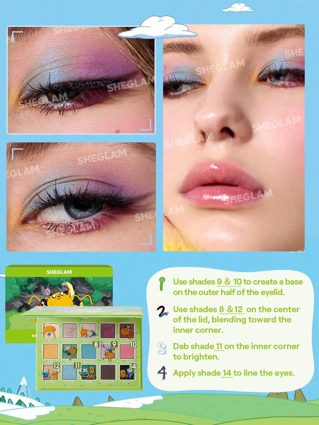 Z- Adventure Time | SHEGLAM Land Of Ooo eyeshadow Palette