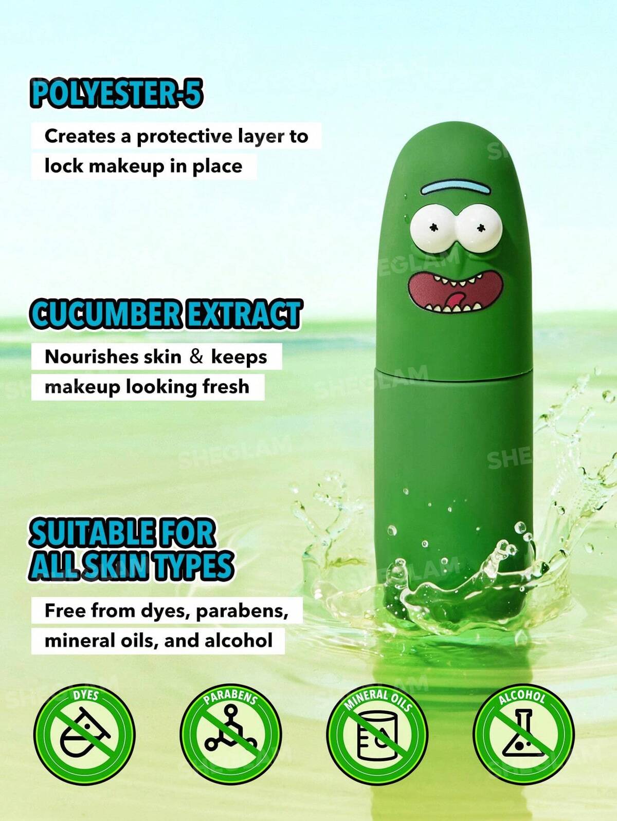 Rick and Morty X SHEGLAM Pickle Rick fixer Spray