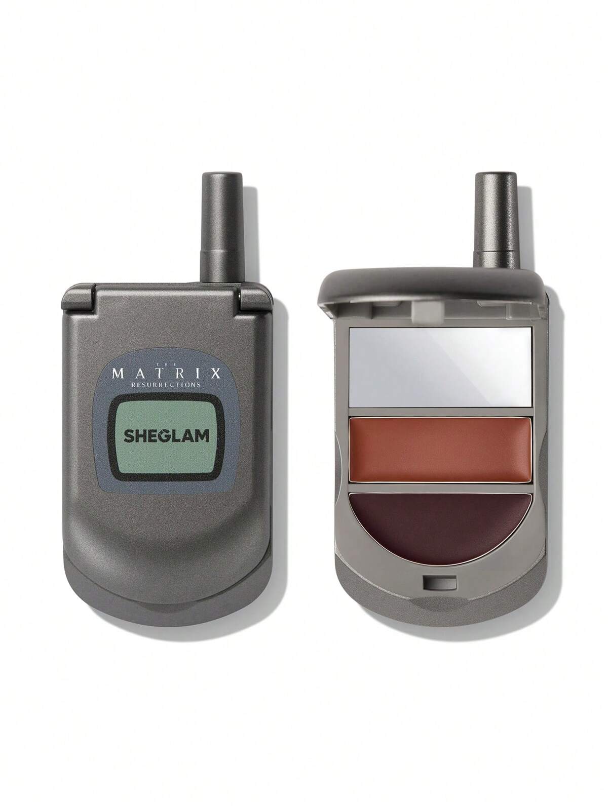 The Matrix Resurrections | SHEGLAM Going Digital Two-Tone flip phone Blush