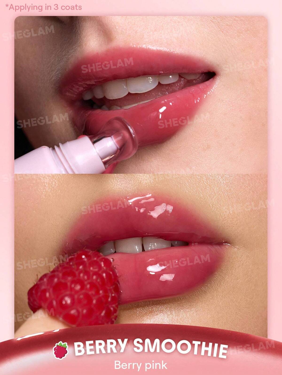 SHEGLAM crystal glaze moisturizing lip care- flavoured lipgloss
