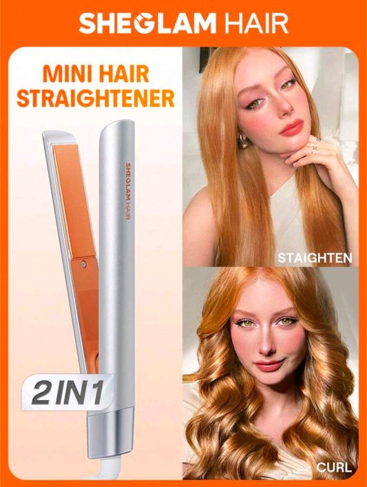 SHEGLAM hair travel buddy mini hair straightener