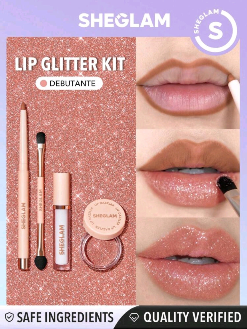 A- SHEGLAM lip dazzler glitter kit