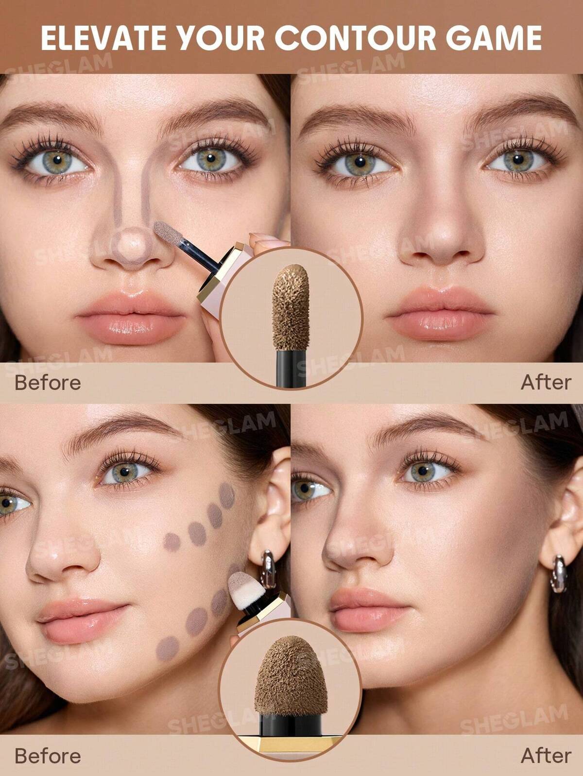 SHEGLAM precision sculpt liquid contour duo