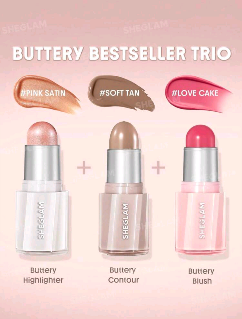 SHEGLAM buttery face trio bundle