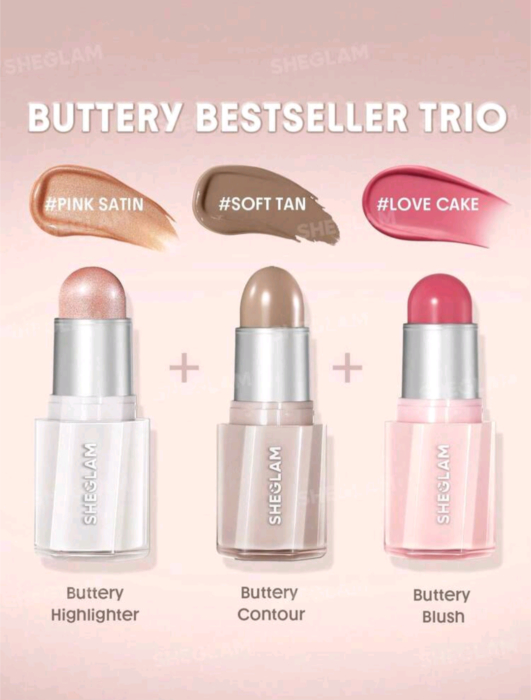 SHEGLAM buttery face trio bundle