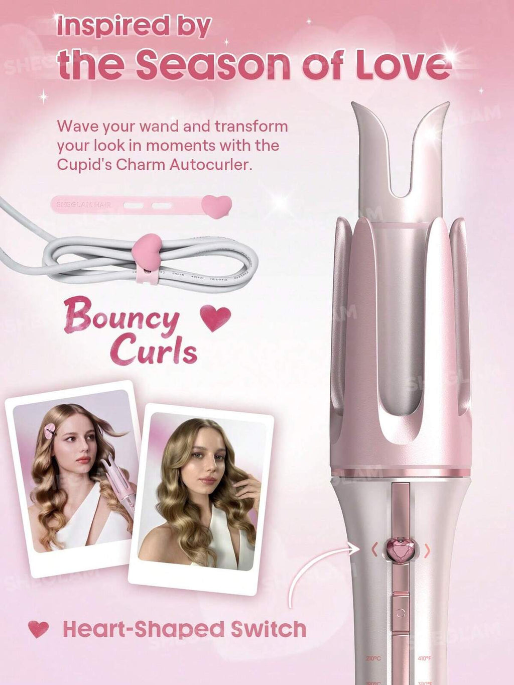 SHEGLAM Cupid's Charm One-Touch Instant Hair Curler