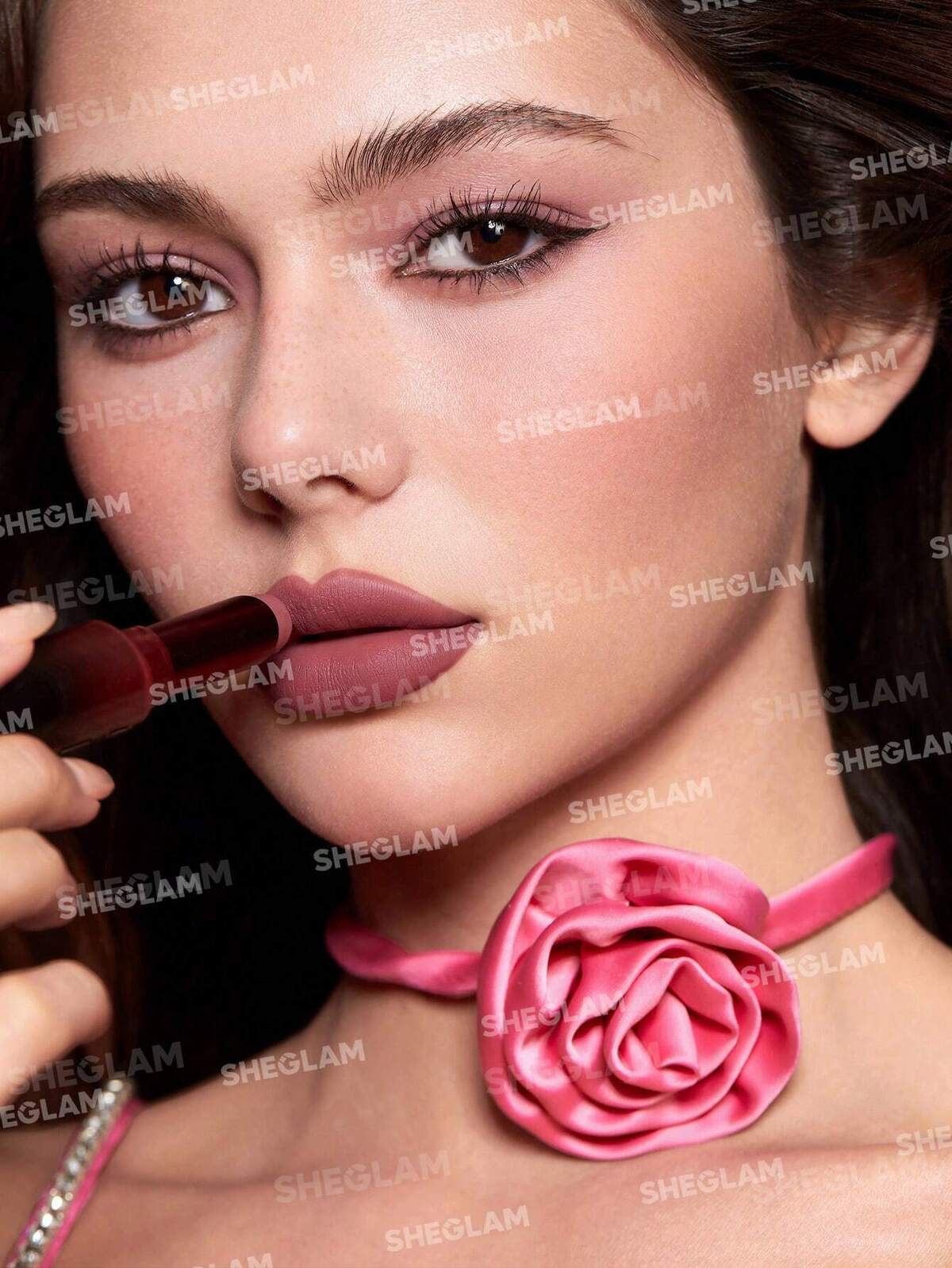 SHEGLAM dynamatte boom long lasting matte lipstick (ember rose)